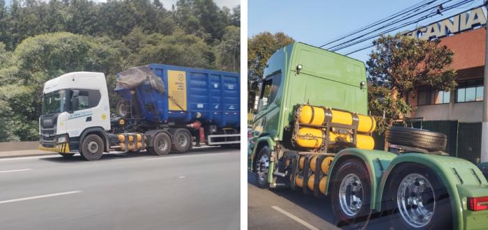 Caminhões a biometano - arquivo pessoal HQL